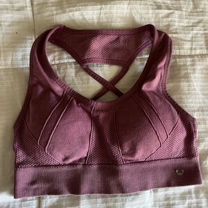 Women's Cross-Back Sports Bra - Purple